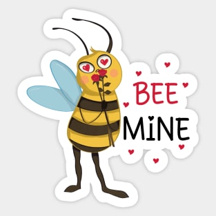 Bee Mine Sticker